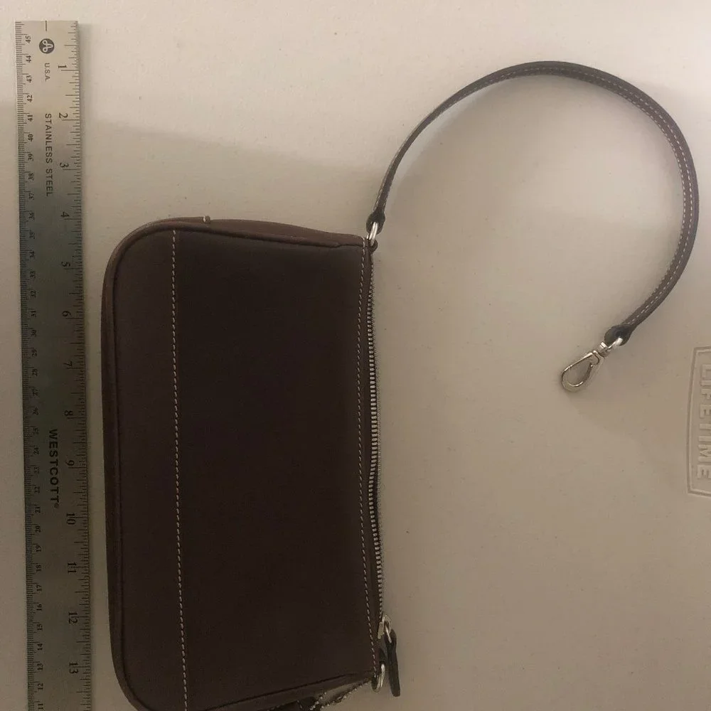 Coach Leather Satchel Shoulder Bag or Wristlet - convertible - Picture 13 of 15